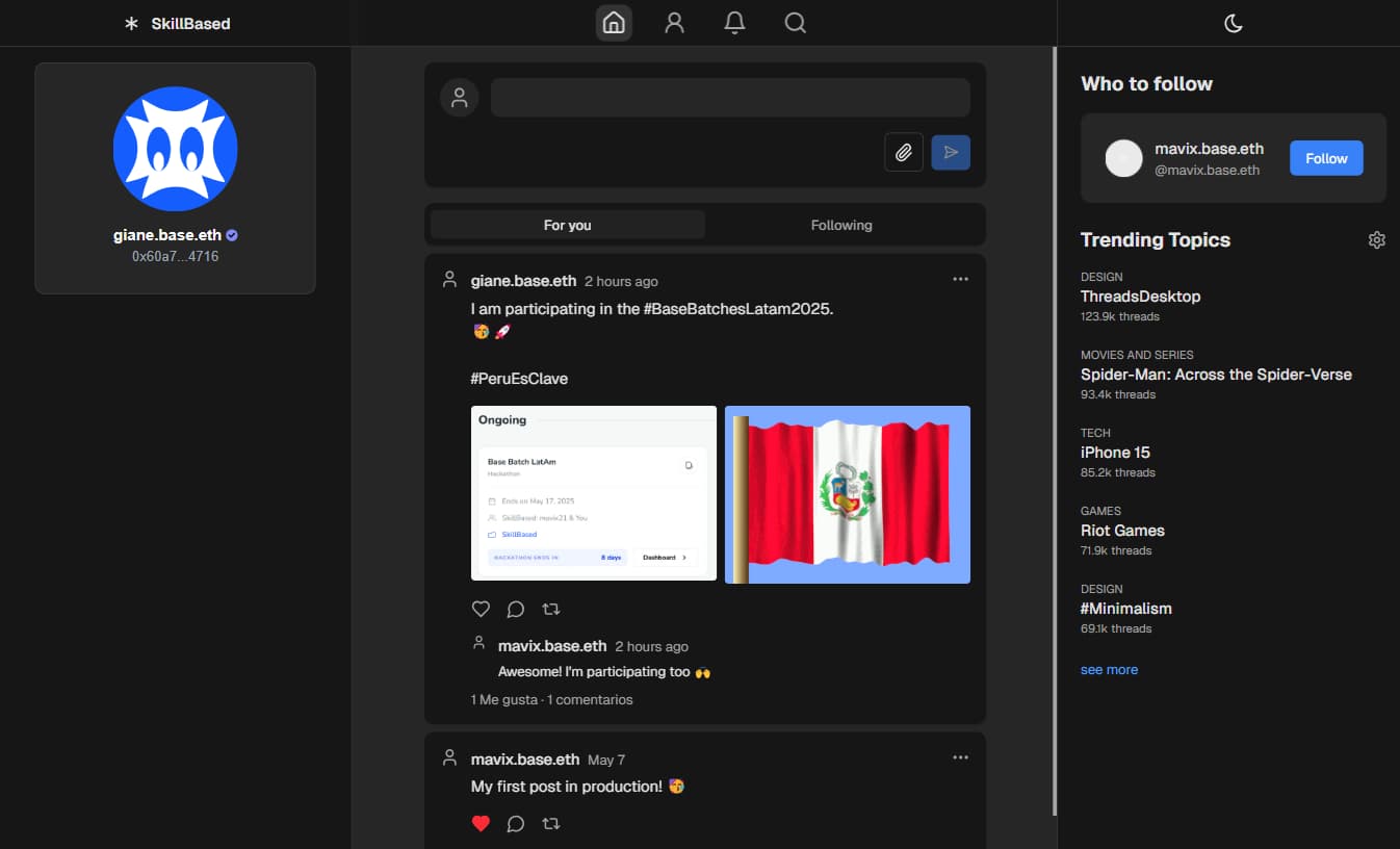 app screen